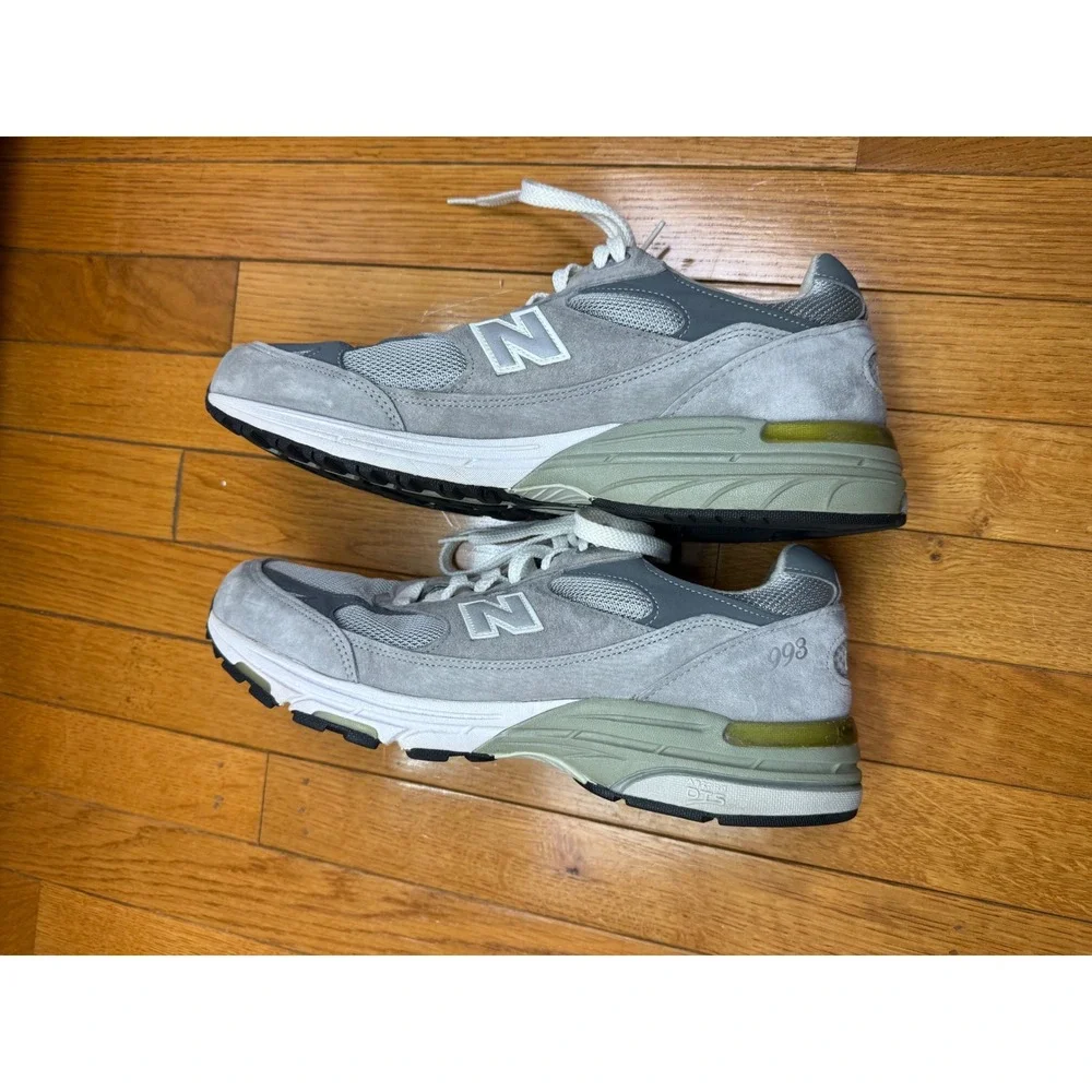 New Balance 993 Made in USA Grey White Mens Running Shoes MR993GL Size 11.5 - Picture 4 of 8